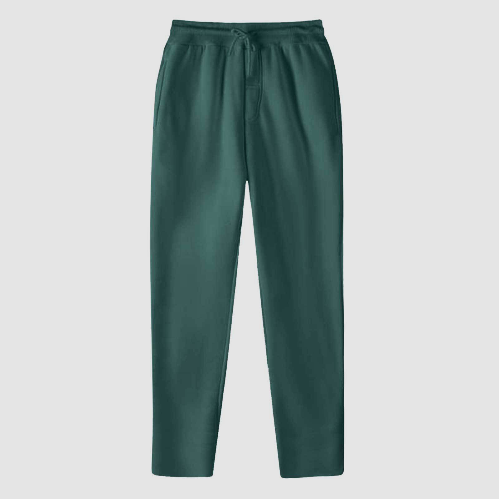 thumbnail image 4 of Pantalones de chándal con forro polar para mujer: cintura alta, bajo con volantes, cintura elástica; pantalones anchos de poliéster con bolsillos; aptos para uso informal/deportivo; tallas S-XXXL., 4 of 4